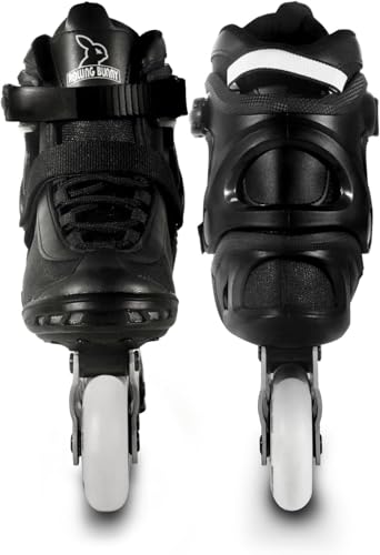 Image of Inline Skates PRO for Adult Women - ABEC-9 Bearing with Breathable Lining for Male Female, Optional Brake, Size W 6-9, Black