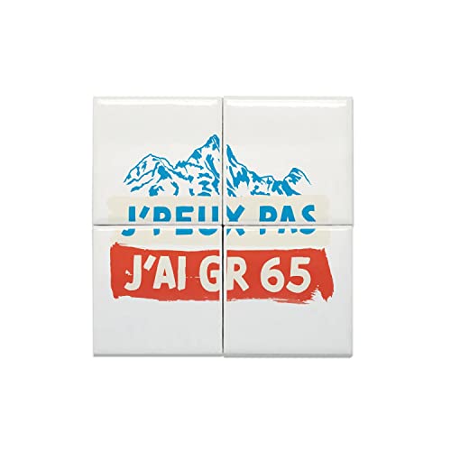 Carreaux céramique GR 65 rando pour déco murale montagne et chalet nature