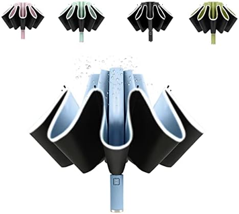 Parapluie Automatique Verre Teinté - Protection UV, Coupe-Vent - Motif Artistique - Pour Femme, Cadeau - 100 Cm (Pliant)