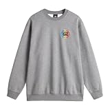 Vans Sudadera Gris Retro CO Crew Cement Heather de Corte Regular