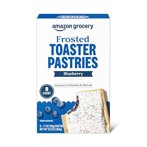 15% coupon - Amazon Frosted Blueberry Toaster Pastries, 8ct