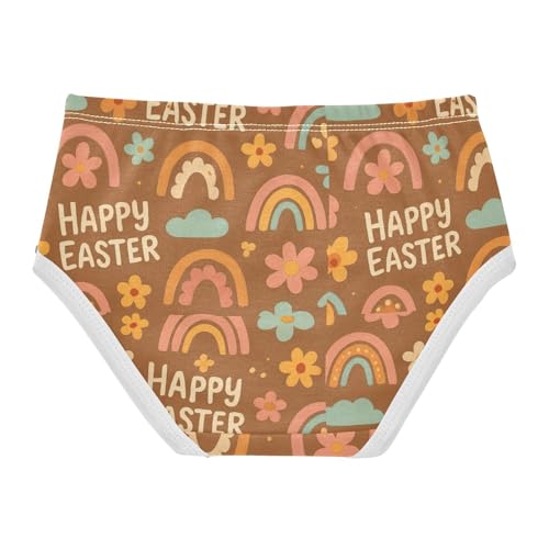 Joisal Cute Rainbow Flowers Brown Girls Underwear Toddlers 2t Cotton Panties Little Girl Stylish Underpants Briefs2
