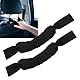 Bediffer Haltegriffe Vordere Kopfst¨¹tze , 29 , 6 cm Haltegriffe Kopfst¨¹tze , ¨¹berrollb¨¹gel , rutschfeste Paracord Griffe , Universell Auto , SUV , ATV , UTV , Wohnmobil(Schwarz)