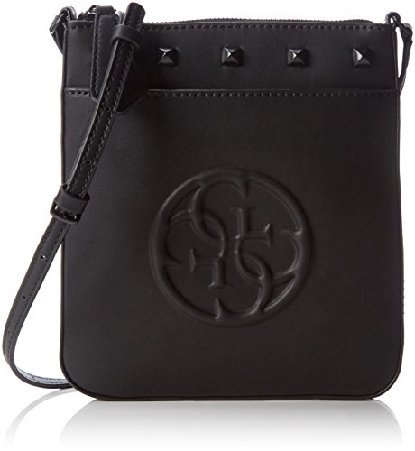 Guess Damen Korry Petite Crossbody Top Zip handtaschen, Schwarz (Nero)