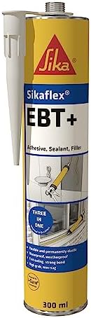 Sika Sikaflex EBT+ Adhesive, Sealant and Filler, White, 300 ml