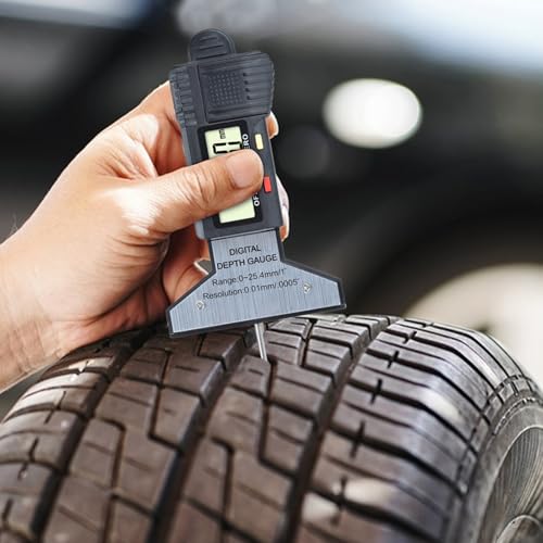 Comprobador de neumáticos con resolución de 0.01 mm y sensor digital de gran precisión 3