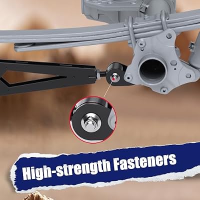 KSP 5-7in Adjustable Traction Bar for F150 4WD, Heavy Duty Rear Ladder Traction Bar Kit, Stabilizing Rear Axle Geometry, Fits 20082020 Ford F-150 4WD