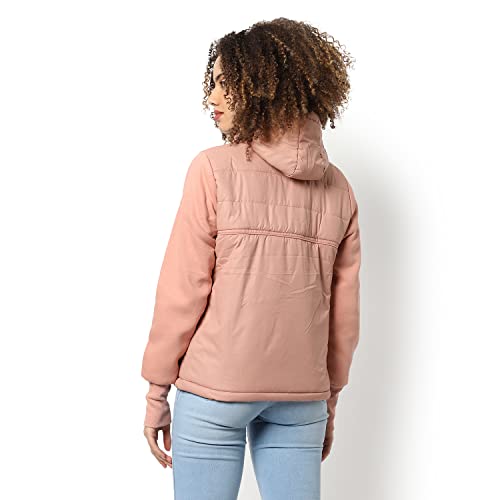 Image of PINACOLADA Women's Puffer Regular Fit Bomber Jacket For Winter Wear | Standing Collar | Full Sleeve | Zipper | Casual Jacket For Woman & Girl | Western Stylish Jacket For Women