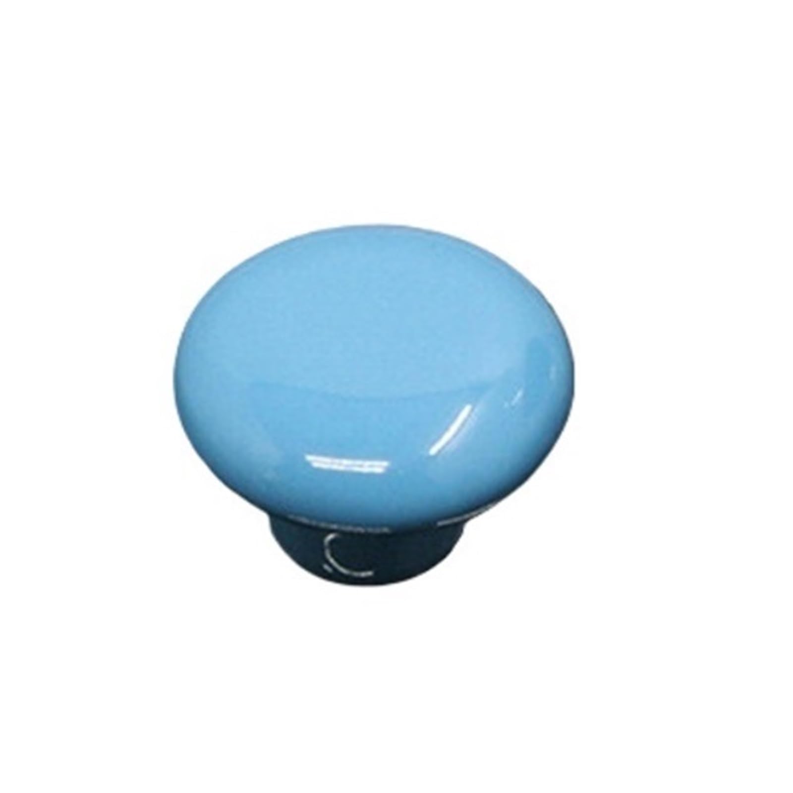 WonJoxel Spherical Crystal Door Knobs 6PCS Ceramic Cabinet Knob Colorfull Children Handles for Furniture Drawer Knobs Cupboard Pulls Kitchen Gabinete Gamer(Blue-32mm)