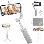 ZHIYUN Smooth Q4 Gimbal Stabilizer, 3-Axis Smartphone Phone Gimbal, Built-in Extension Rod, Foldable and Portable, Android and iPhone Gimbal, LED Fill Light Vlogging Stabilizer, TikTok YouTube Video
