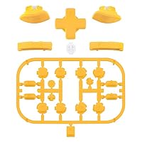 eXtremeRate Full Tasten Set für Switch/Switch OLED Joycon, DIY-Ersatz D-Pad Version Knöpfe ABXY/Steuerkreuz/Trigger Bumper Buttons/+-/SL/SR/Federn-Gelb(Passt D-Pad Joycon Gehäuse) – Ansicht 2