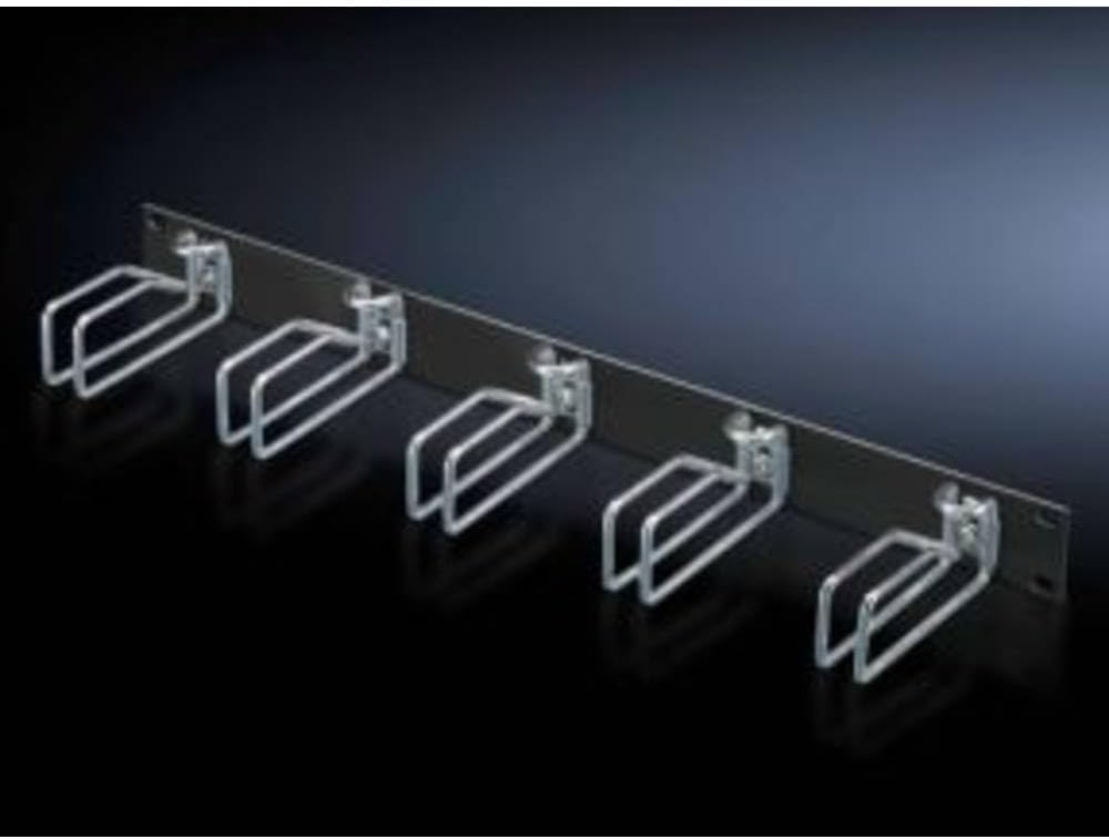 Rittal DK 5502205 Manoeuvring Panel 1 U with Steel Brackets Black Silver