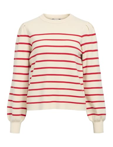 Object, Maglione, adulto, taglio largo, a righe, girocollo, maniche lunghe