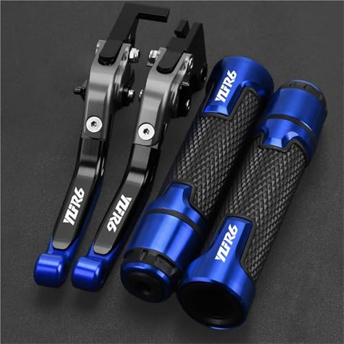 Poignées de guidon moto antidérapantes pour leviers de YAMAHA YZFR6