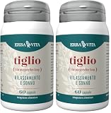 ERBA VITA Integratore Alimentare di Tiglio - 60 Capsule - Utile al rilassamento e al riposo notturno (Confezione da 2)