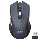 【5 niveaux DPI réglables】La souris informatique Acer propose 5 niveaux de sensibilité DPI réglables (800/1200/2400/3200/4000), vous offrant la flexibilité de choisir la sensibilité idéale pour les travaux de conception minutieux et pour accroître votre efficacité. 📌 Veuillez retirer le film de protection situé sous la souris avant utilisation.