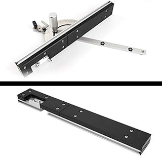 Aluminum Box Joint Jig, Router Table Saw DIY Tools Wood Jig Size Approx 450x60x30mm for Miter Gauge Woodworking Table Saw Tools