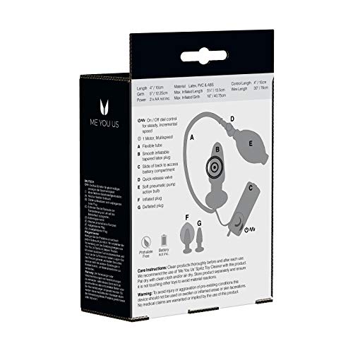 Seven Creations 7199PM-BX,Inflatable Butt Plug Vibrating,flesh - Afbeelding 5