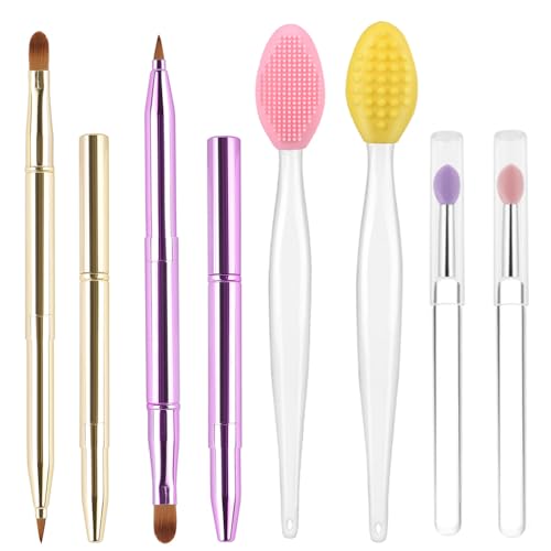6 PCS Dual-Ended Retractable Lip Brushes
