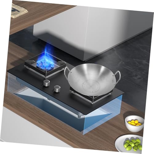 Wok de acero inoxidable con dobles asas aislantes miniatura 6