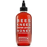 Bushwick Kitchen Bees Knees Meyer Lemon Honey, Wildflower Honey Infused with a Bright Squeeze of Citrus, 13.5 Ounce Bottle