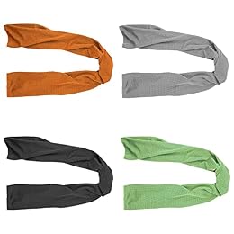 4 Packs Cooling Towel (40"x 12"), Ice Towel, Microfiber Towel, Soft Breathable Chilly Towel Stay Cool for Yoga, Sport, Gym, Workout, Camping, Fitness, Running, Workout & More Activities (Multicolor)