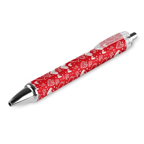Stylos à bille pointe fine 0.5mm rétractables sans bavure noire