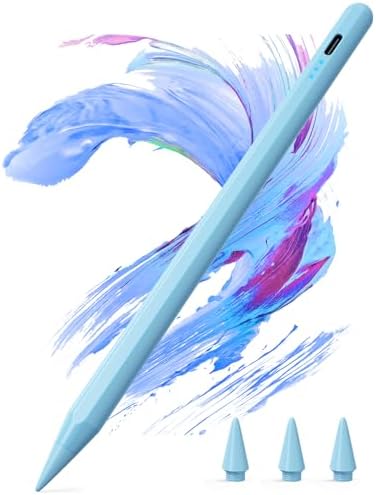 Kingone Stift für Apple iPad 2018-2026, 2X Schnellladung, kompatibel mit iPad 6~11th,Pro 11"/12.9"/13",Air 3~5th,Air 11"/13",Mini 7/6/5th, mit Magnetischer Haftung, Palm Rejection