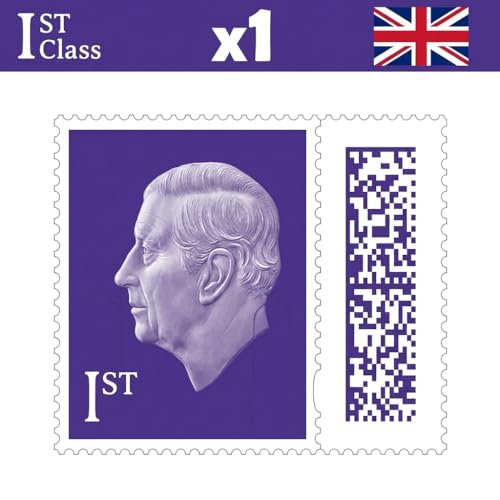 1st Class Stamp (1 Pack) Genuine Barcoded Self-Adhesive UK Letter Postage Official 1st Class Postage Stamp (Total 1) | UK BEST SELLERS