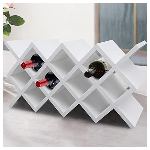 HENHAIY Countertop Wine Rack for 10 Bottles