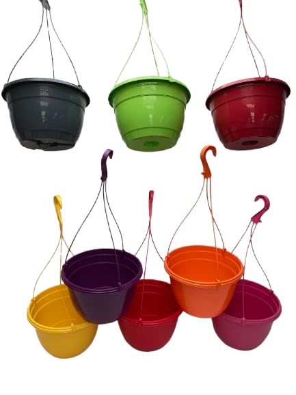 Gone Potty 6 LITRE / 27CM PLASTIC HANGING BASKETS/PLANTERS