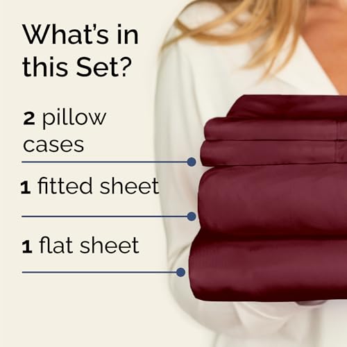 image for CGK Unlimited Twin 4 Piece Sheet Set - Cooling Sheets for Hot Sleepers