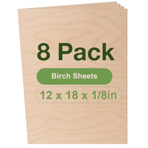 Tablero Madera Contrachapada 3mm Creatividad en Casa con Planchas de Abedul A3 ROBOTIME 8 Uds
