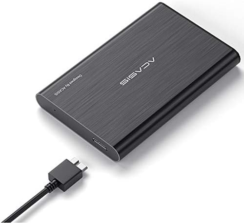Acasis 2.5" 120GB Portable External Hard Drive USB3.0 Hard Disk Storage Devices for PC,Laptop,Mac,PS4, Xbox one (Black)