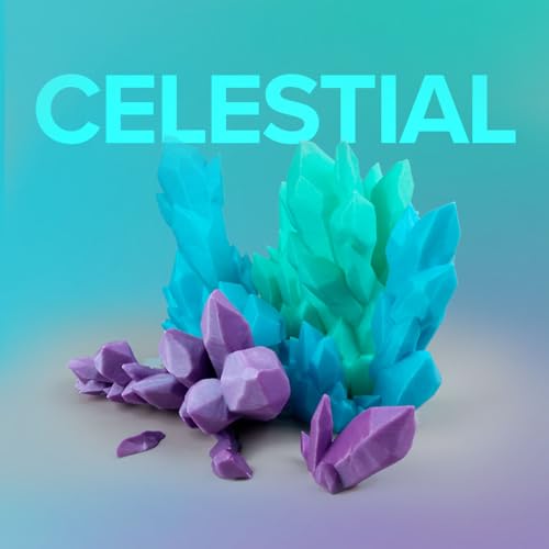 Polymaker Panchroma Celestial PLA Filament, Celestial Purple 1.75mm 3D Printing Filament, Shiny Glittering 3D Printer PLA Filament, Fit Most FDM 3D Printers, 1kg Spool (2.2lbs)