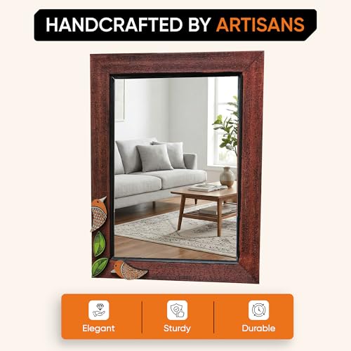 Image of AAKRITI ART CREATIONS Handcrafted Decorative Wall Mirror
