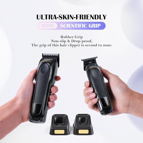 Professional Hair Clippers Set with Premium DLC Replacement Blade - Image 5