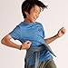 Lands' End Boys Active Performance Tee Blue Space Dye Kids X-Large