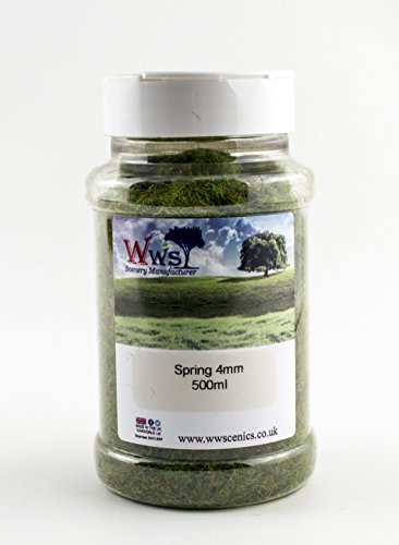 Preisvergleich Produktbild WWS Frühling Statische Gras 500ml Modelleisenbahn Landschaft Gelände (4mm)
