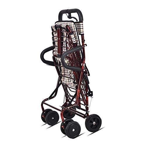 Andador Para Personas Mayores Rollator Andador Plegable De 4 Ruedas - Andador Para Personas Mayores - Carrito De Compras Plegable - Para Adultos, Personas Mayores, Personas Mayores Todo Está Bien Cóm