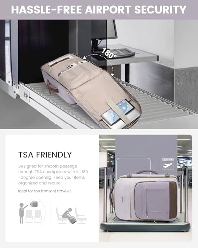 Image of LOVEVOOK 50L Travel Backpack for Women & Men - 18 Inch Carry On Backpack & Personal Item Backpack for Airlines, Spacious and Durable Design, with 3 Packing Cubes