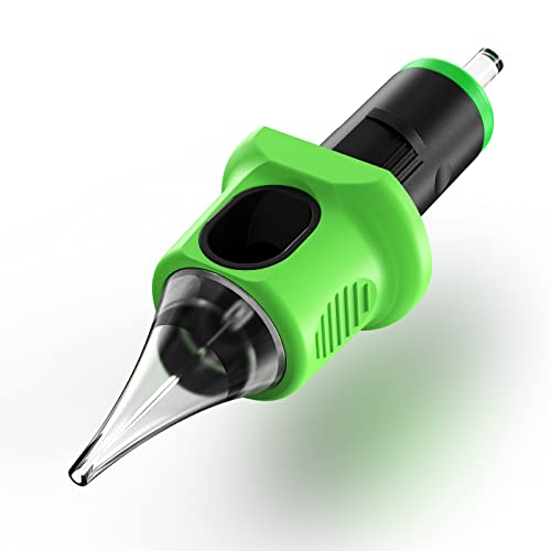 Inkin Kelly Finger Ledge Tattoo Cartridge Needles 7Rl Round Liner #10 Bugpin L-Taper 16Pcs With Membrane For Rotary Tattoo Machine Supply (1007Rl) #TOP1