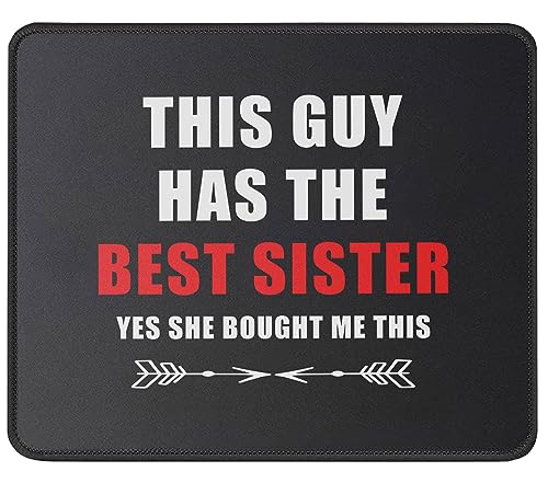 Ce Type A La Meilleure Sœur Mouse Pad Durable Tapis De Souris Gaming Petit Tapis De Souris pour Ordinateur Bureau Voyage 25X30Cm