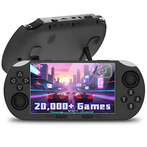 Retro Handheld Game Console 4.5 Inch IPS, 20,000+ Preloaded Games, 64GB with 14+ Emulators, 3000mAh Battery, 3D Joystick, Portable Handheld for Retro Gaming
