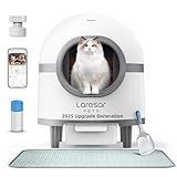Scoop-Free Self Cleaning Litter Boxes for Multiple Cats, Smart Litter Box with App, Automatic Cat Litter Box Self Cleaning, Safe Cat Crystal Solution for Pet Guardian/Parent, 70L+9L Large Toilet