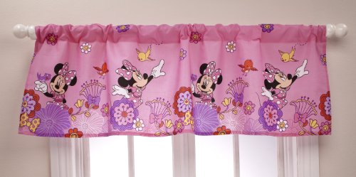 Disney Minnie Fluttery Friends Window Valance (Discontinued by Manufacturer)
