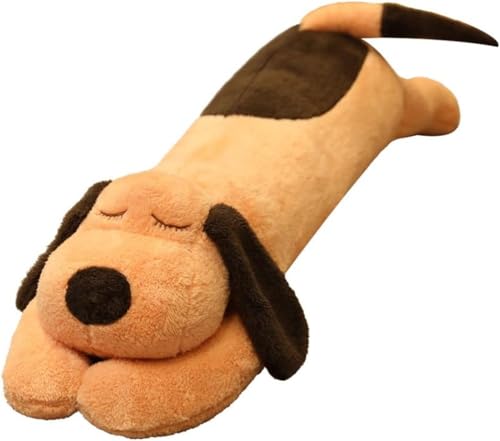 YAKINO抱き枕 ぬいぐるみ 大きいサイズ 動物クッション もちもち ふわふわ 抱きまくら 添い寝枕 犬 縫い包み ロング 枕 人形 もこもこ 低反発 背当たれ ロングクッション 洗える 気持ちいい 抱きまくら 茶色 寝具 安眠枕 入学祝い 卒業祝い (ブラウン,60cm)（Amazon）