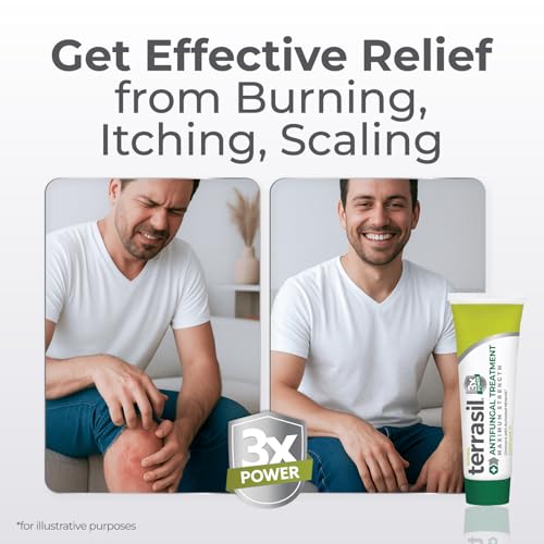 terrasil clotrimazole antifungal cream relief for fungal yeast infections jock itch athletes foot ringworm for men amp women clinically proven treatment of skin fungus fsa - hsa eligible 05oz