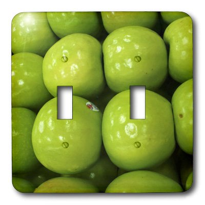 Interrupteur double à bascule vert pomme multicolore 3dRose lsp_7763_2 - 3