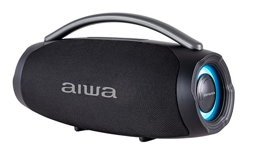 Aiwa Bocina Bluetooth Boombox AW-B403 en Color Negro con 70W RMS, función TWS, batería Recargable 4500 mAh, Bluetooth 5.3, Radio FM, entradas...